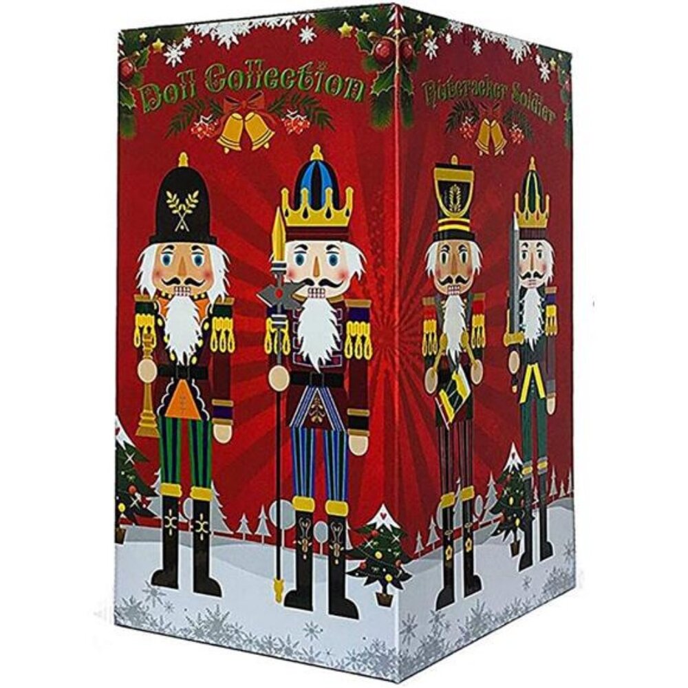 Nutcracker Figures, Christmas Decor Figurine Collection, 12 inch (4 Piece)